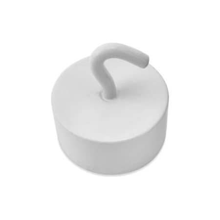 Master Magnetics Master Magnetics Neodymium Magnetic Hook, 61 Lbs. Pull, White Enamel Paint Finish - Pkg Qty 25 MHHH61